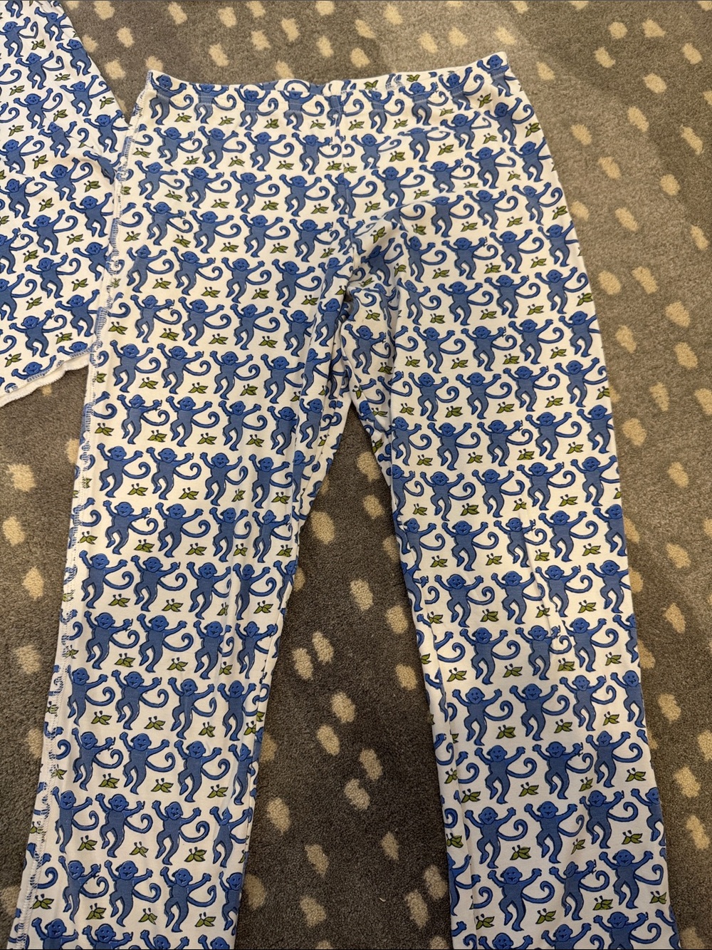 Roller Rabbit Blue Monkey Pajama Set - Picture 4 of 6